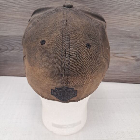 "TRASHED" Harley Davidson New Era 59Fifty Cap Hat Fitted s 7 3/8 Skull Punisher - Picture 6 of 13